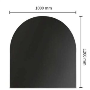 Funkenschutzplatte Stahl Schwarz Top Qualität 1000 x 1200 x 2 mm Lagerware Made in Germany