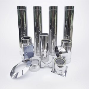 Edelstahlschornstein Set ca. 4,8m Doppelwandig 150mm Robuste, langlebige Schornsteinsysteme für dein Zuhause