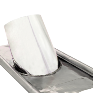 Dachdurchführung mit Bleischürze Bleipfanne Edelstahlschornstein für Dachneigung von 0-50°