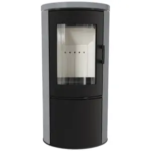 Kaminofen Seitenverkleidung aus Serpentynit/ Beton/grau 8kW Lagerware kostenloser Versand