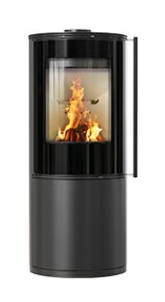 Runder Kaminofen SVEN mit 7kW BIMSCHV- 2 Lagerware Panoramascheibe Effizient heizen mit modernem Design und hoher Leistung – Bild 4
