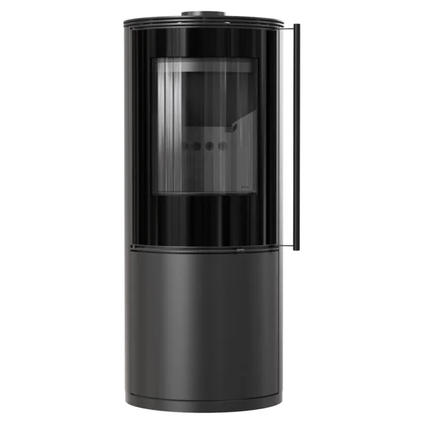 Runder Kaminofen SVEN mit 7kW BIMSCHV- 2 Lagerware Panoramascheibe Effizient heizen mit modernem Design und hoher Leistung – Bild 6