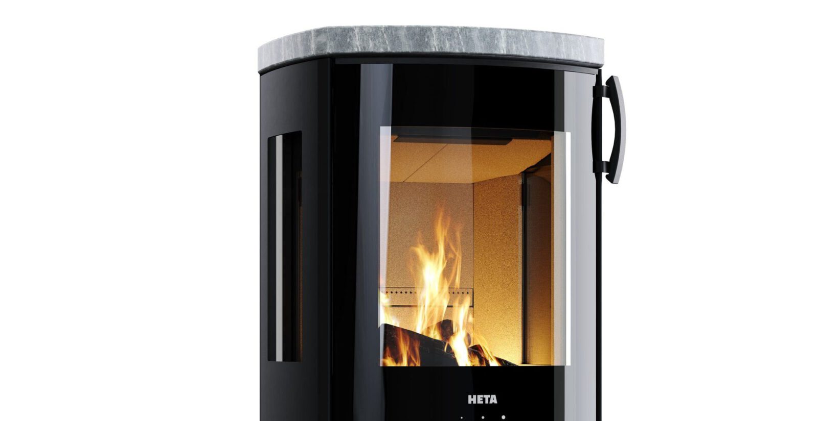 HETA Icon-Line Moderna Kaminofen – Seitenscheiben Panoramascheiben Modern – Bild 2
