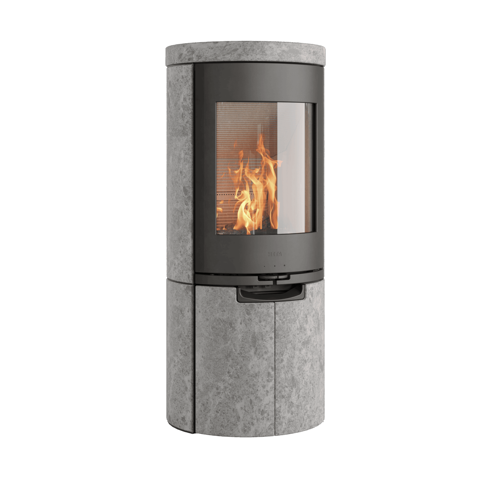 Heta Scan-Line 910 Kaminofen – Modern, Eleganz & Effizienz für Ihr Zuhause Specksteinofen Panoramascheibe Greywood – Bild 3