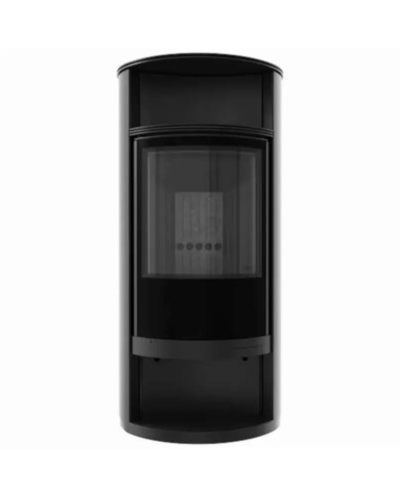 Kaminofen RUNA 6-10 kW – Freistehender Ofen mit Panoramascheibe, hoher Effizienz & ECODESIGN-Zertifizierung BImSchV 2 Modernes Design